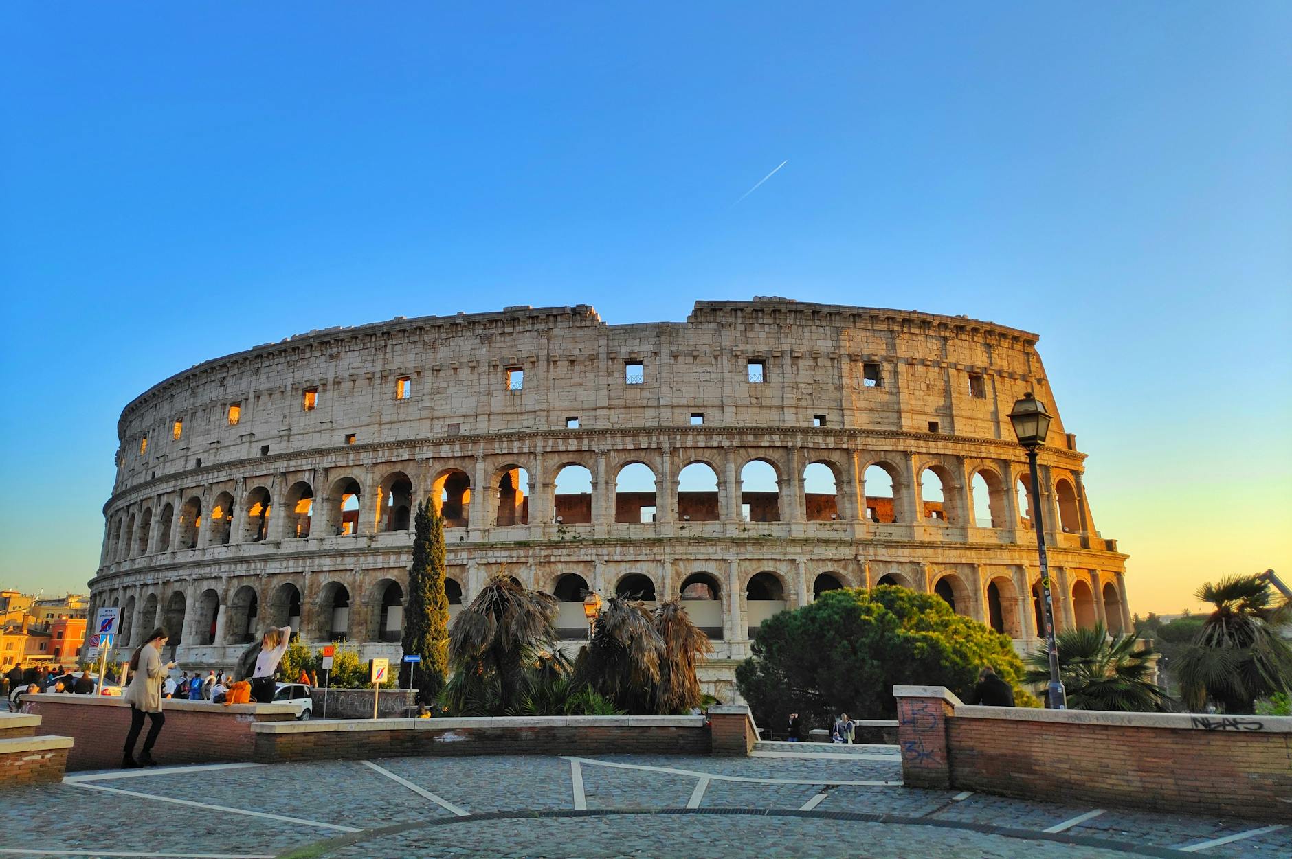 Ancient Colosseum in Rome Italy